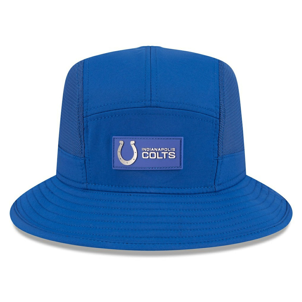Indianapolis Colts New Era 2025 Sideline Bucket Hat Royal
