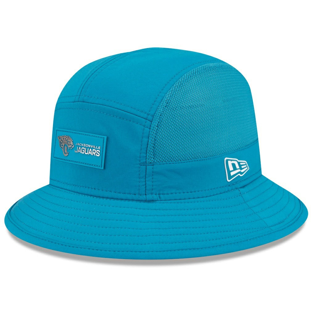 Jacksonville Jaguars New Era 2025 Sideline Bucket Hat Teal