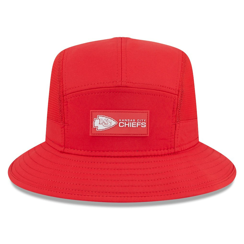 Kansas City Chiefs New Era 2025 Sideline Bucket Hat Red