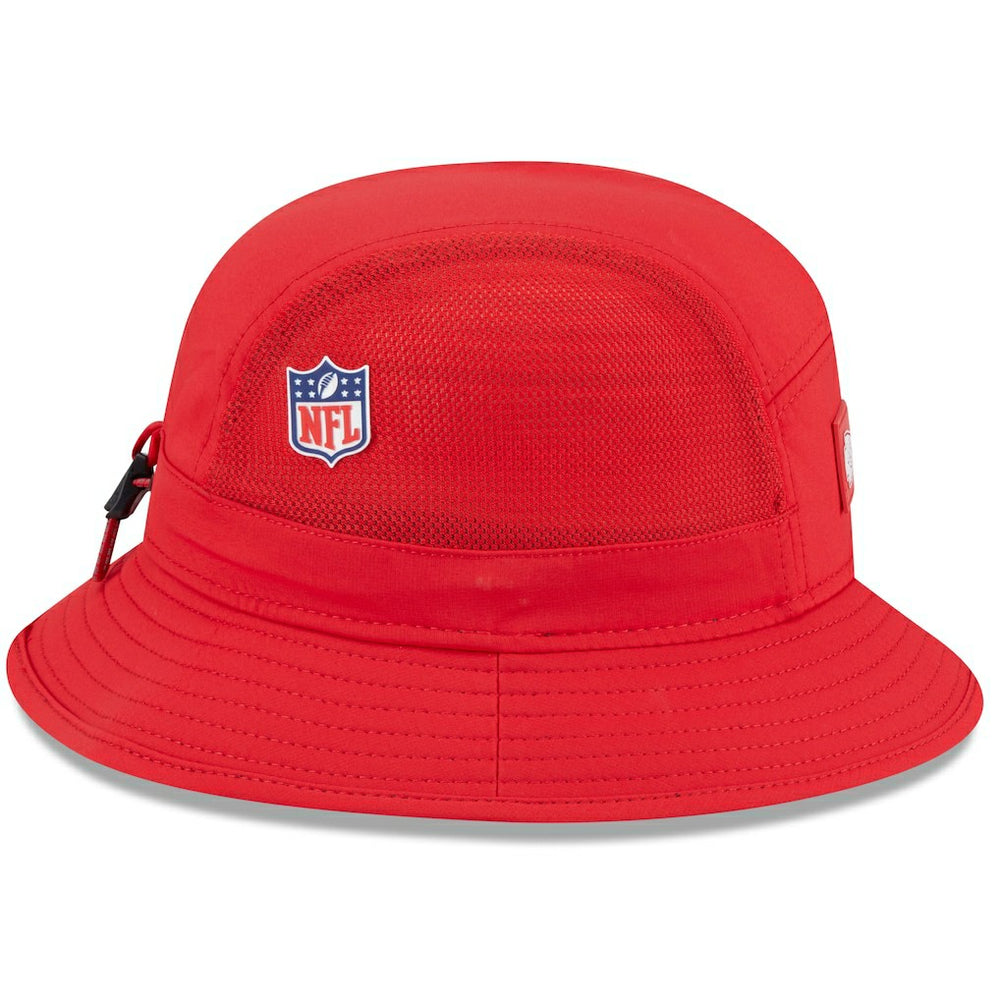 Kansas City Chiefs New Era 2025 Sideline Bucket Hat Red