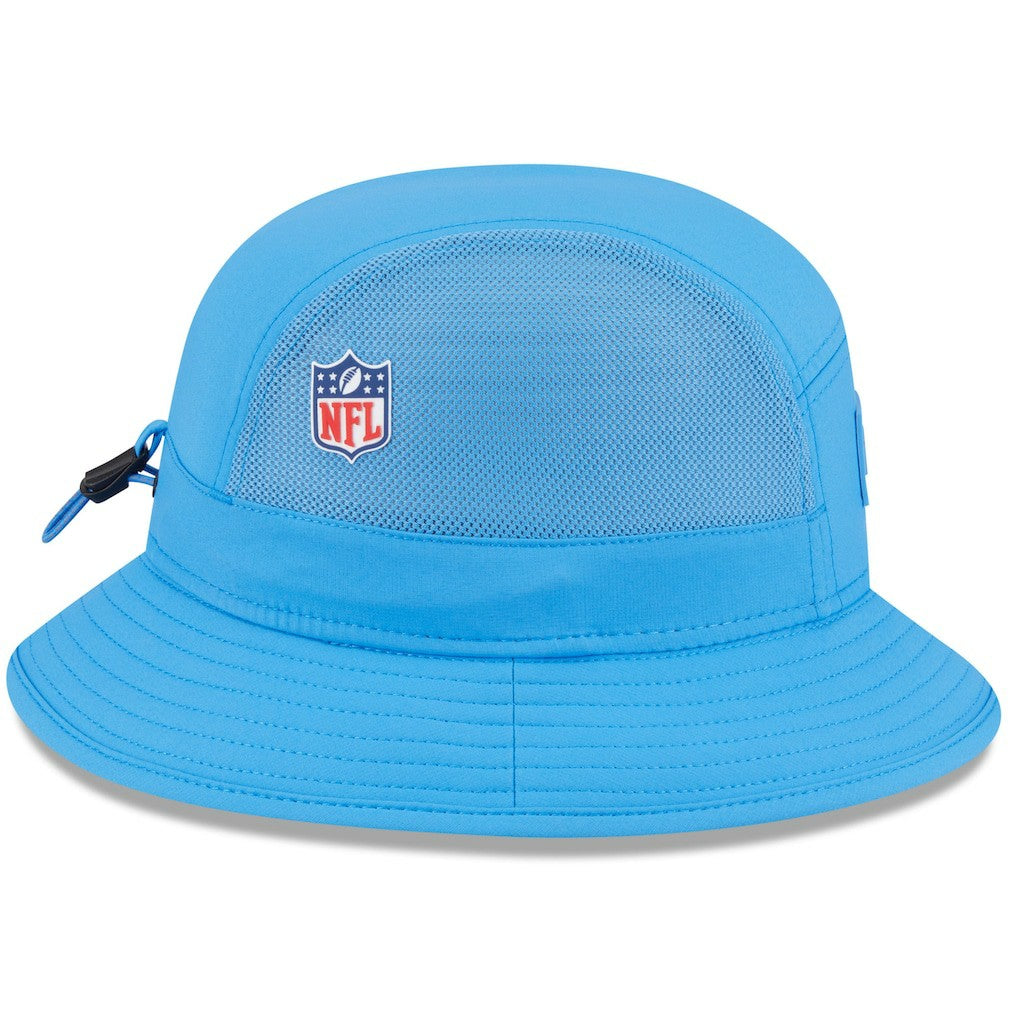 Los Angeles Chargers New Era 2025 Sideline Bucket Hat Powder Blue
