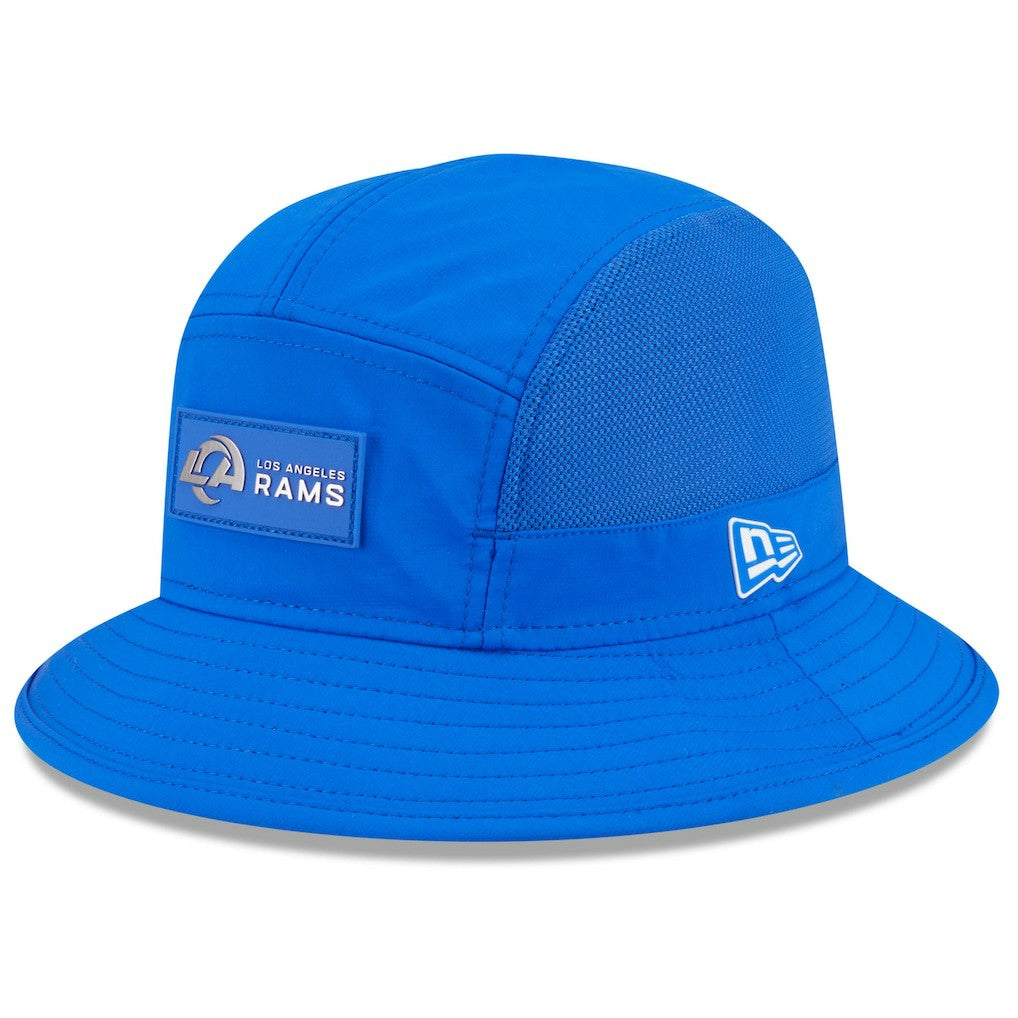 Los Angeles Rams New Era 2025 Sideline Bucket Hat Royal