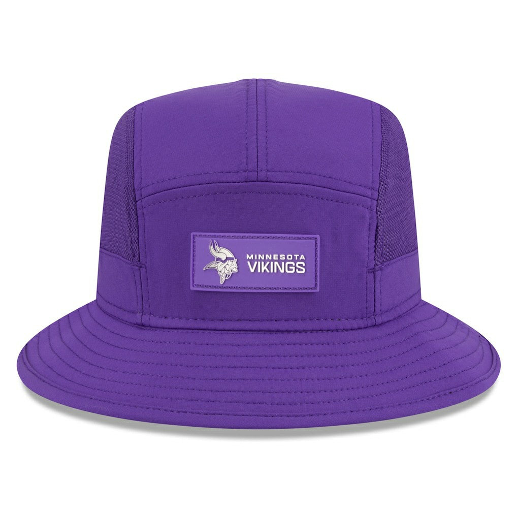 Minnesota Vikings New Era 2025 Sideline Bucket Hat Purple