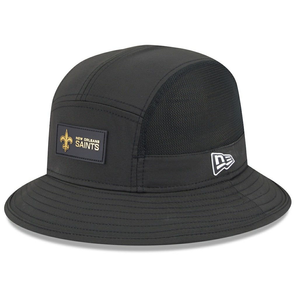 New Orleans Saints New Era 2025 Sideline Bucket Hat Black