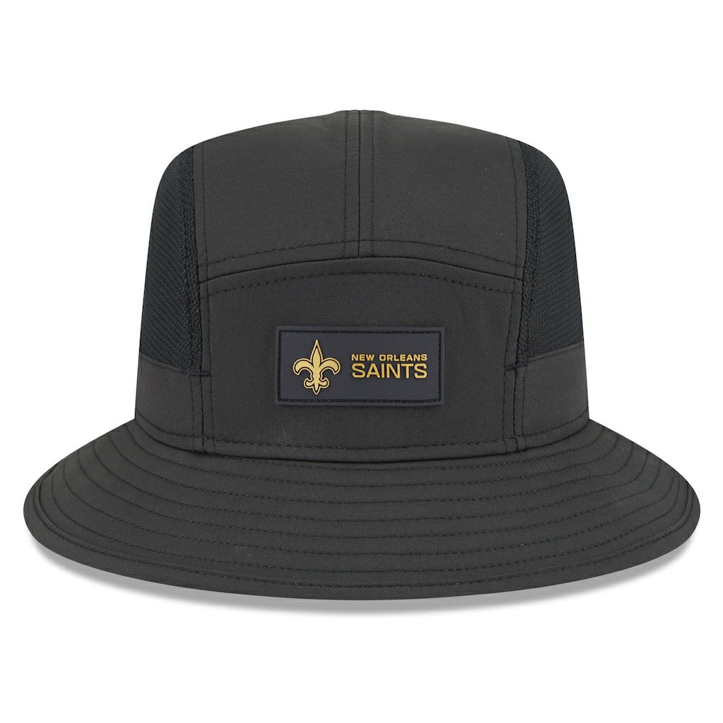New Orleans Saints New Era 2025 Sideline Bucket Hat Black