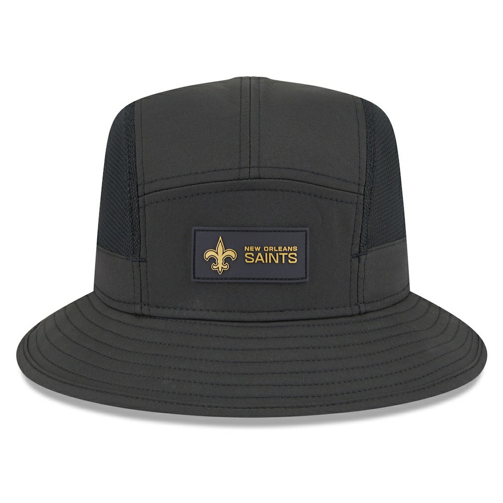 New Orleans Saints New Era 2025 Sideline Bucket Hat Black