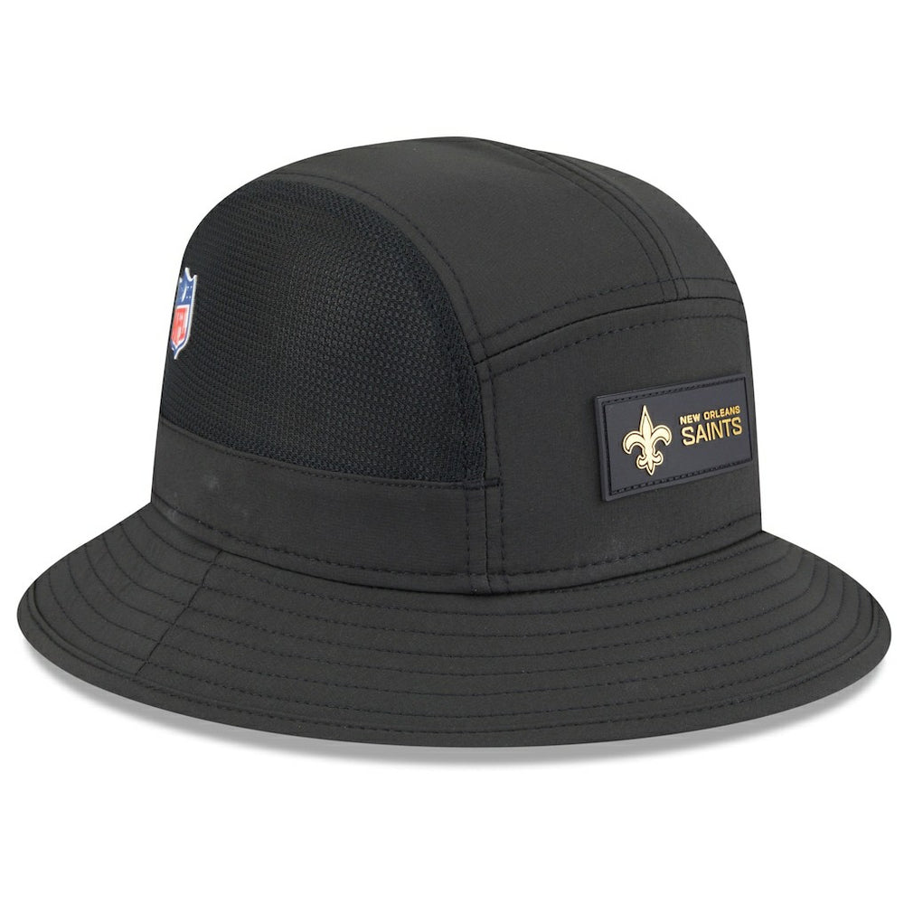 New Orleans Saints New Era 2025 Sideline Bucket Hat Black