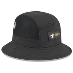 New Orleans Saints New Era 2025 Sideline Bucket Hat Black