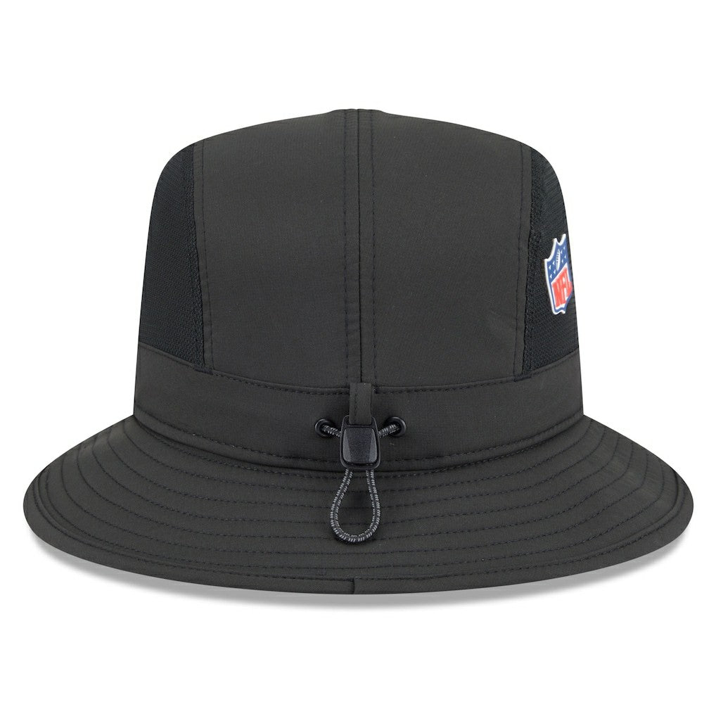 New Orleans Saints New Era 2025 Sideline Bucket Hat Black