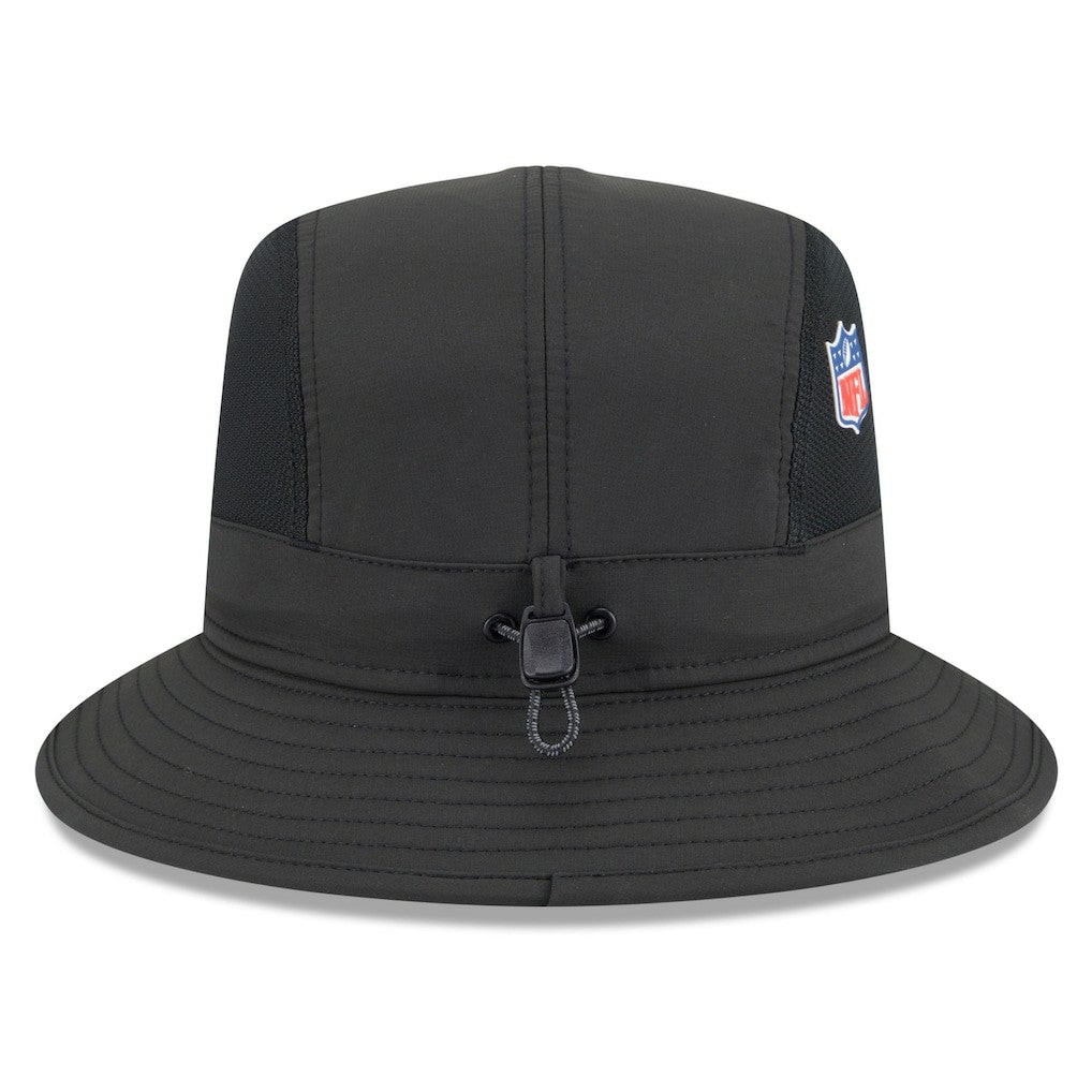 Pittsburgh Steelers New Era 2025 Sideline Bucket Hat Black