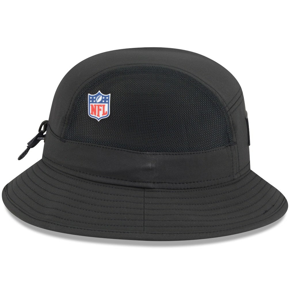 Pittsburgh Steelers New Era 2025 Sideline Bucket Hat Black