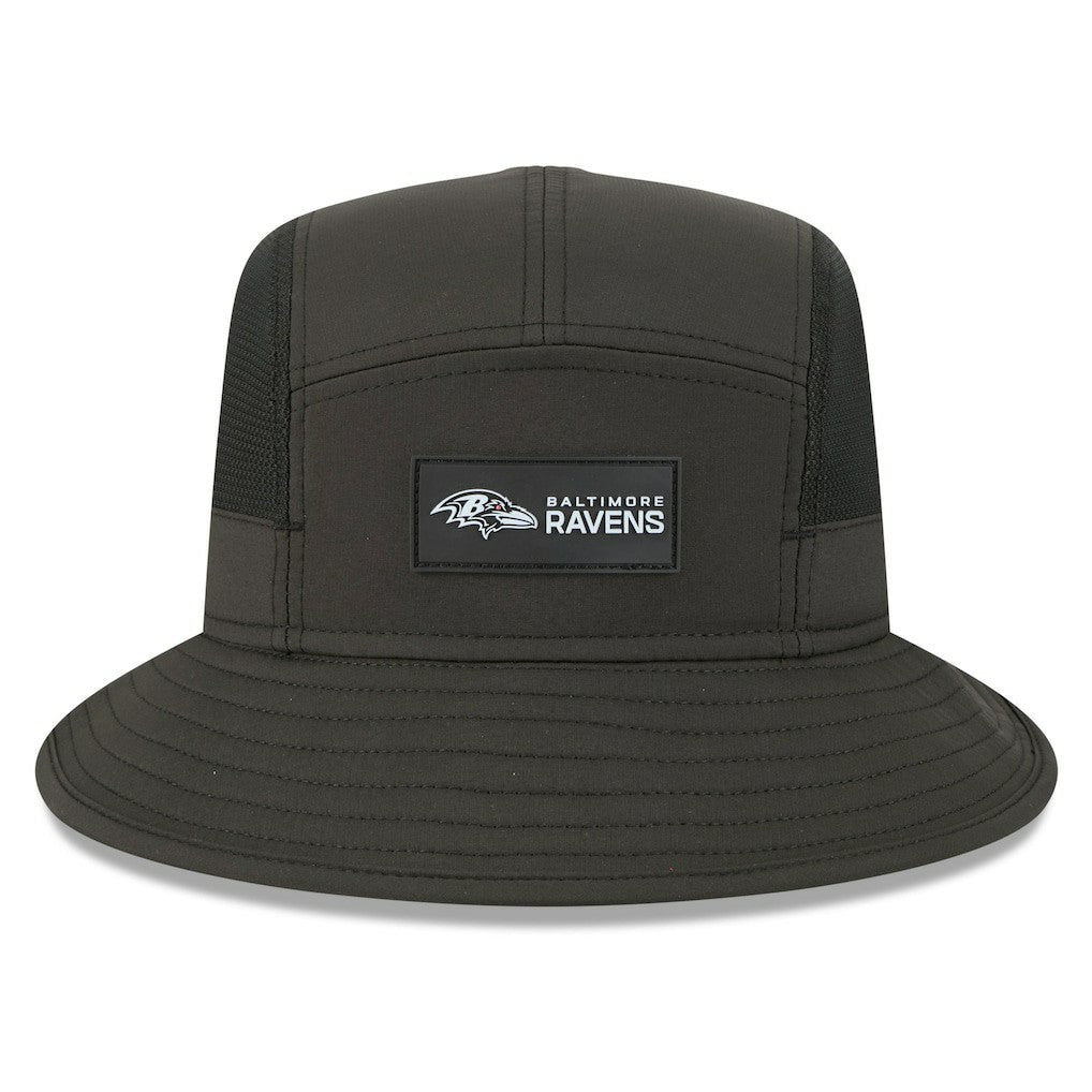 Baltimore Ravens New Era 2025 Sideline Bucket Hat Black