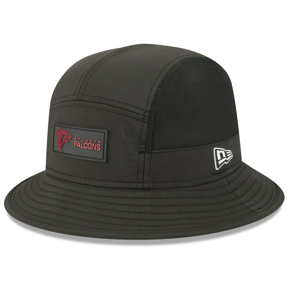 Atlanta Falcons New Era 2025 Sideline Bucket Hat Black