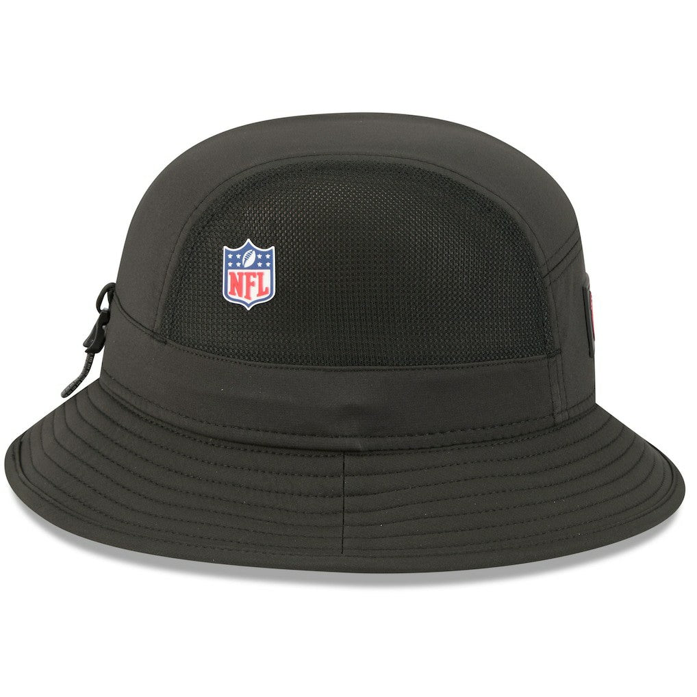 Atlanta Falcons New Era 2025 Sideline Bucket Hat Black