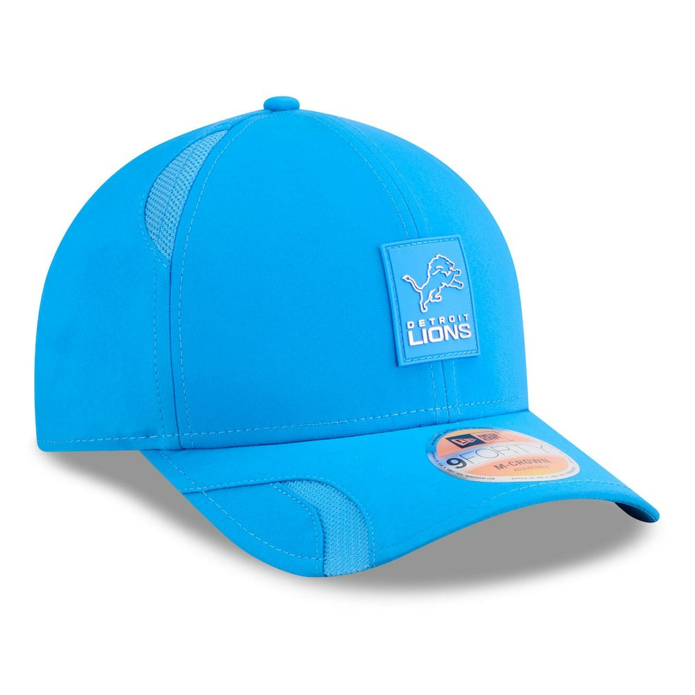 Detroit Lions New Era Youth 2025 Sideline 9FORTY Adjustable Hat Blue