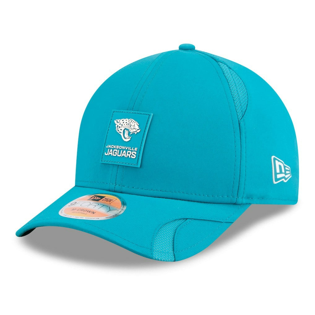 Jacksonville Jaguars New Era Youth 2025 Sideline 9FORTY Adjustable Hat Teal