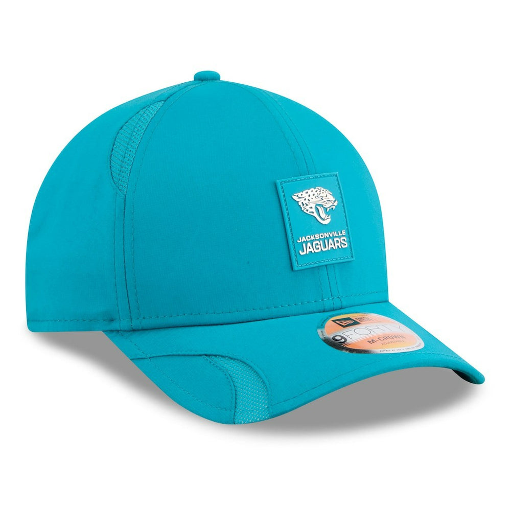 Jacksonville Jaguars New Era Youth 2025 Sideline 9FORTY Adjustable Hat Teal