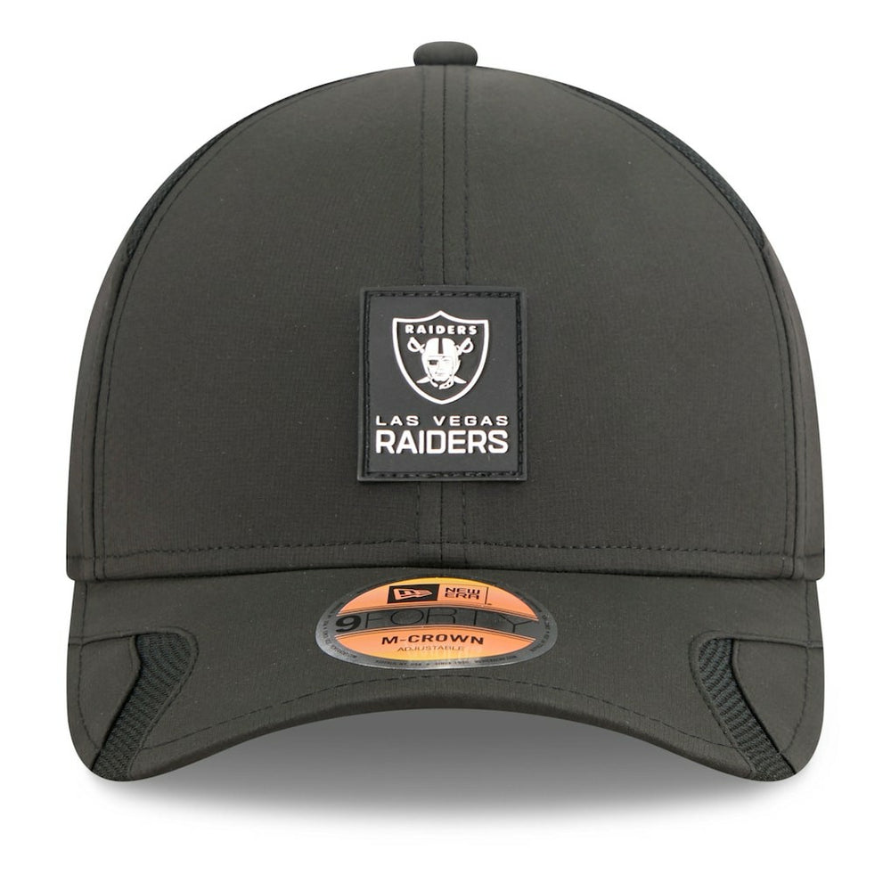 Las Vegas Raiders New Era Youth 2025 Sideline 9FORTY Adjustable Hat Black