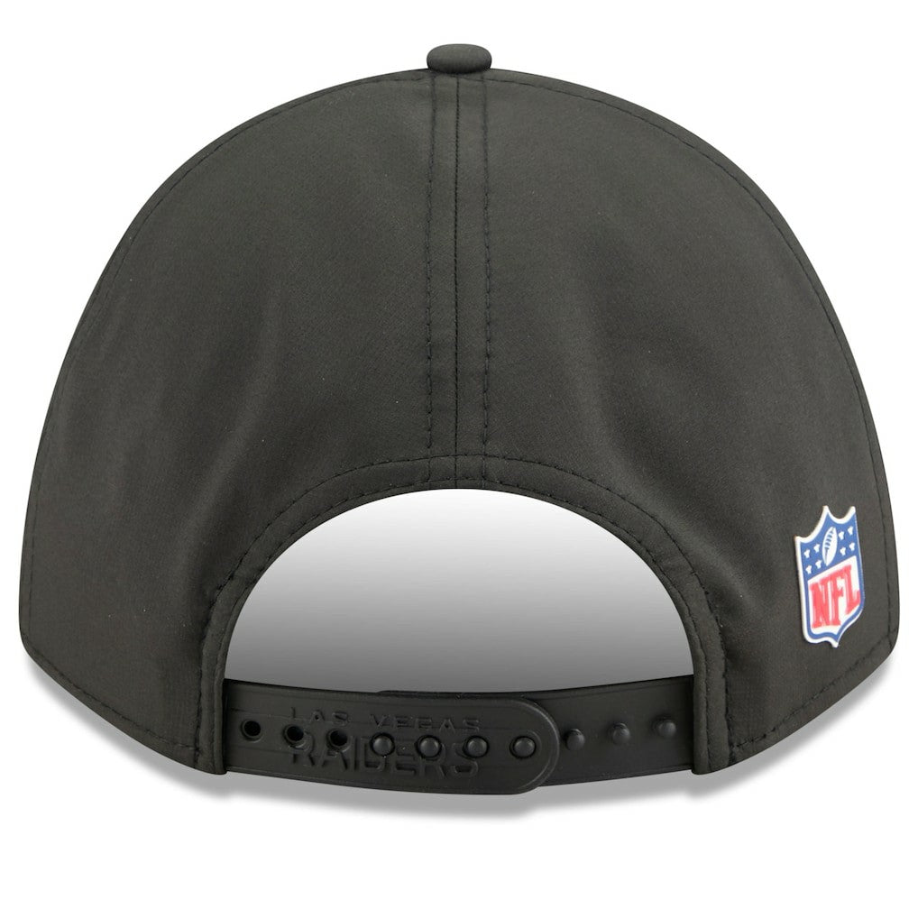 Las Vegas Raiders New Era Youth 2025 Sideline 9FORTY Adjustable Hat Black