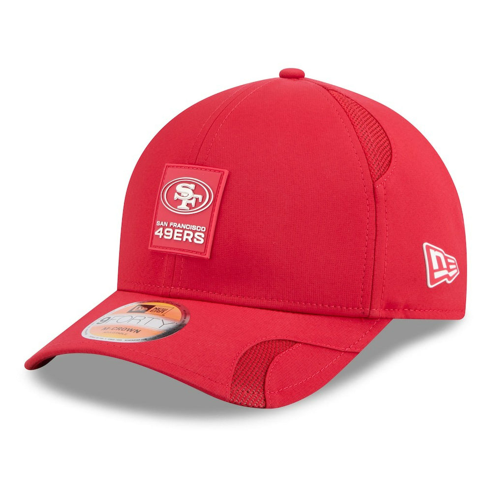 San Francisco 49ers New Era Youth 2025 Sideline 9FORTY Adjustable Hat Scarlet