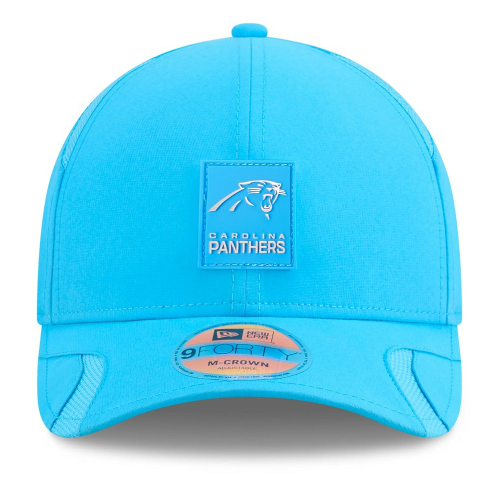 Carolina Panthers New Era Youth 2025 Sideline 9FORTY Adjustable Hat Blue