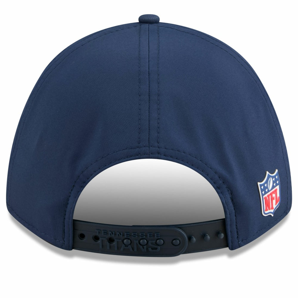 Tennessee Titans New Era Youth 2025 Sideline 9FORTY Adjustable Hat Navy