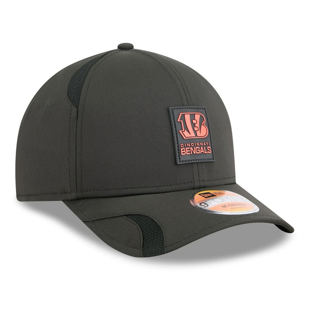 Cincinnati Bengals New Era Youth 2025 Sideline 9FORTY Adjustable Hat Black