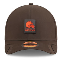 Cleveland Browns New Era Youth 2025 Sideline 9FORTY Adjustable Hat Brown