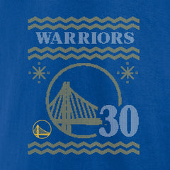 Stephen Curry Golden State Warriors Ugly Sweater Name & Number T-Shirt Royal