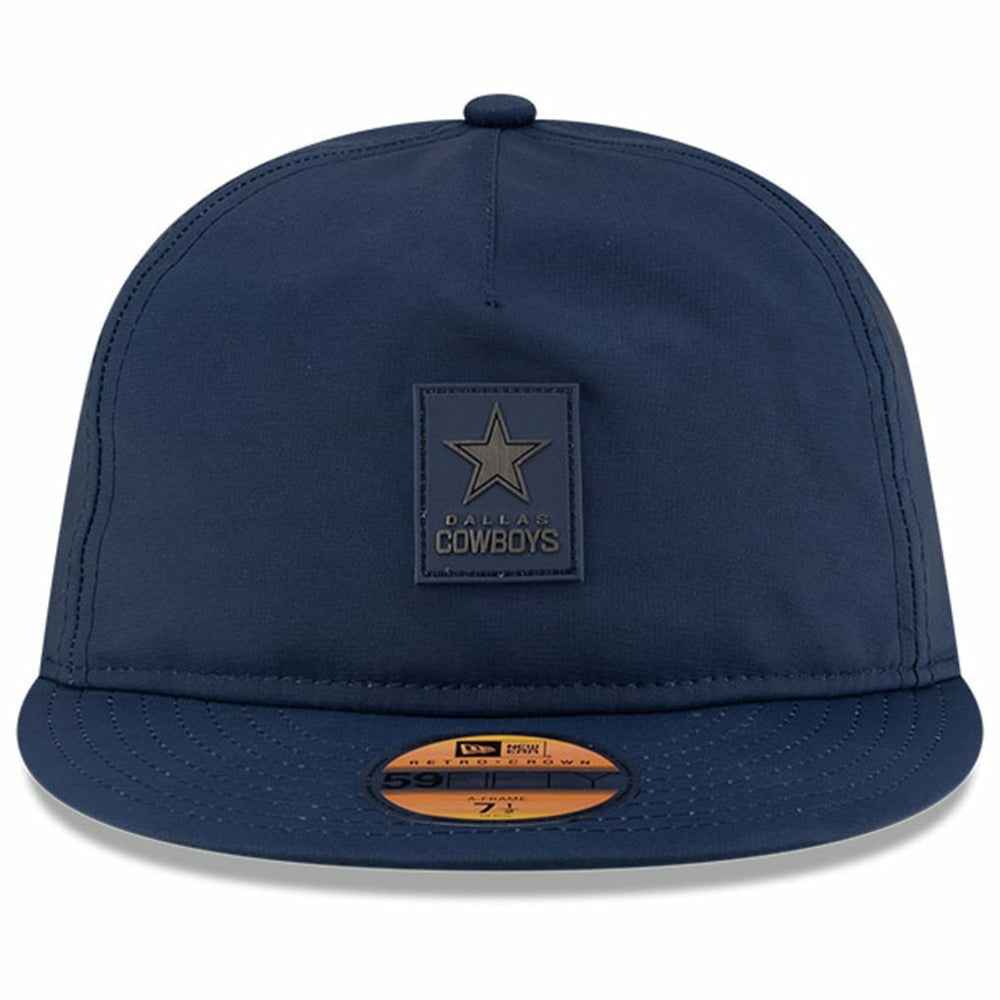 Dallas Cowboys New Era 2025 Sideline Retro Crown 59FIFTY Fitted Hat Navy