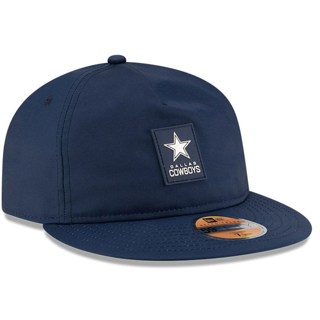 Dallas Cowboys New Era 2025 Sideline Retro Crown 59FIFTY Fitted Hat Navy