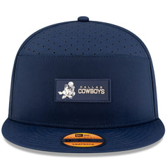 Dallas Cowboys New Era 2025 Sideline Throwback Split Panel 9FIFTY Snapback Hat Navy
