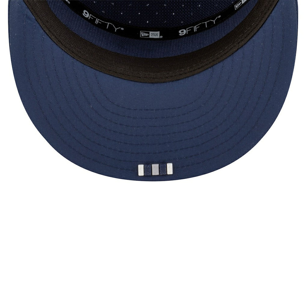 Dallas Cowboys New Era 2025 Sideline Throwback Split Panel 9FIFTY Snapback Hat Navy