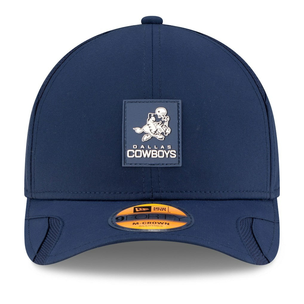Dallas Cowboys New Era 2025 Sideline Throwback M-Crown 9FORTY Adjustable Hat Navy
