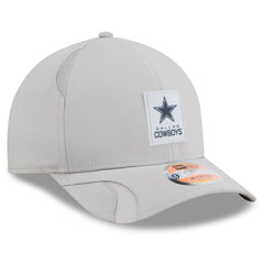 Dallas Cowboys New Era 2025 Sideline M-Crown 9FORTY Adjustable Hat Gray