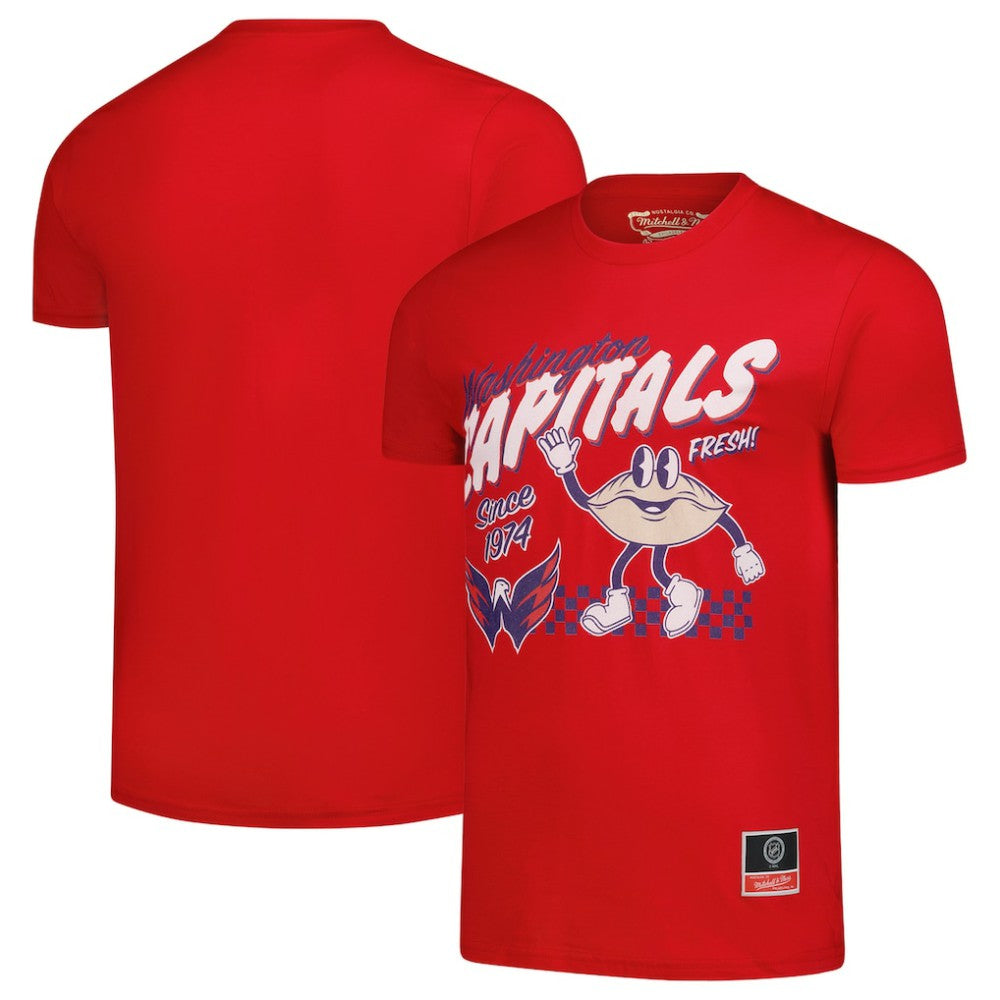 Washington Capitals Mitchell & Ness Local Food T-Shirt - Red - NHL 202629806