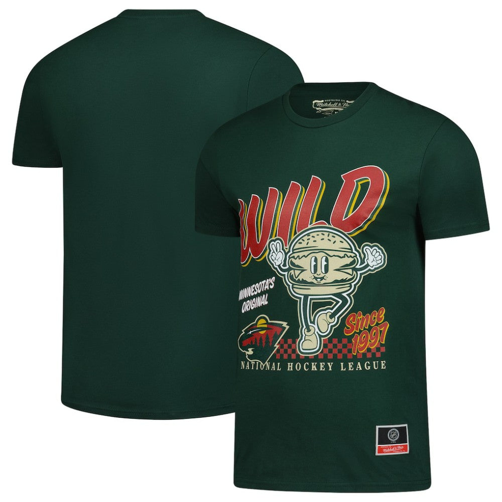 Minnesota Wild Mitchell & Ness Local Food T-Shirt - Green - NHL 202629807