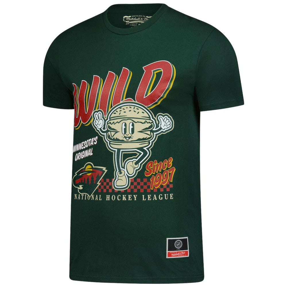 Minnesota Wild Mitchell & Ness Local Food T-Shirt - Green - NHL 202629807