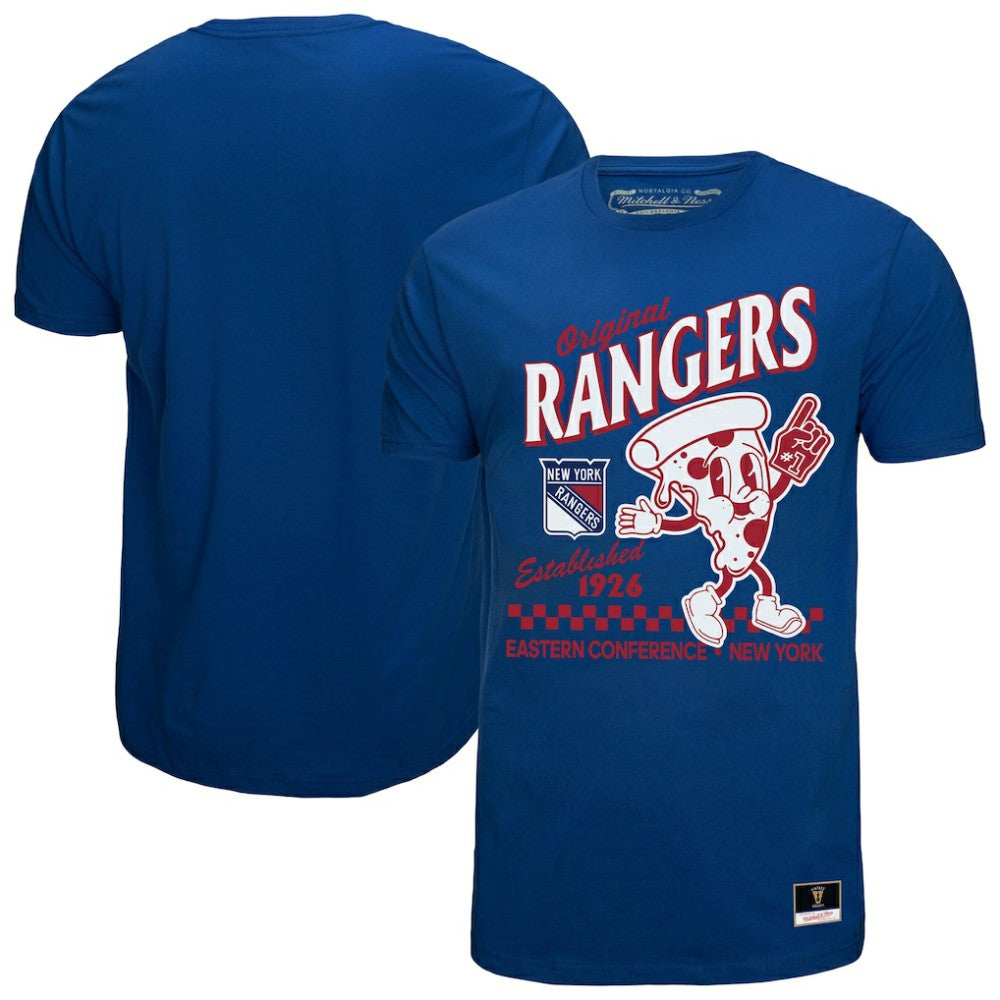 New York Rangers Mitchell & Ness Local Food T-Shirt - Blue - NHL 202629818