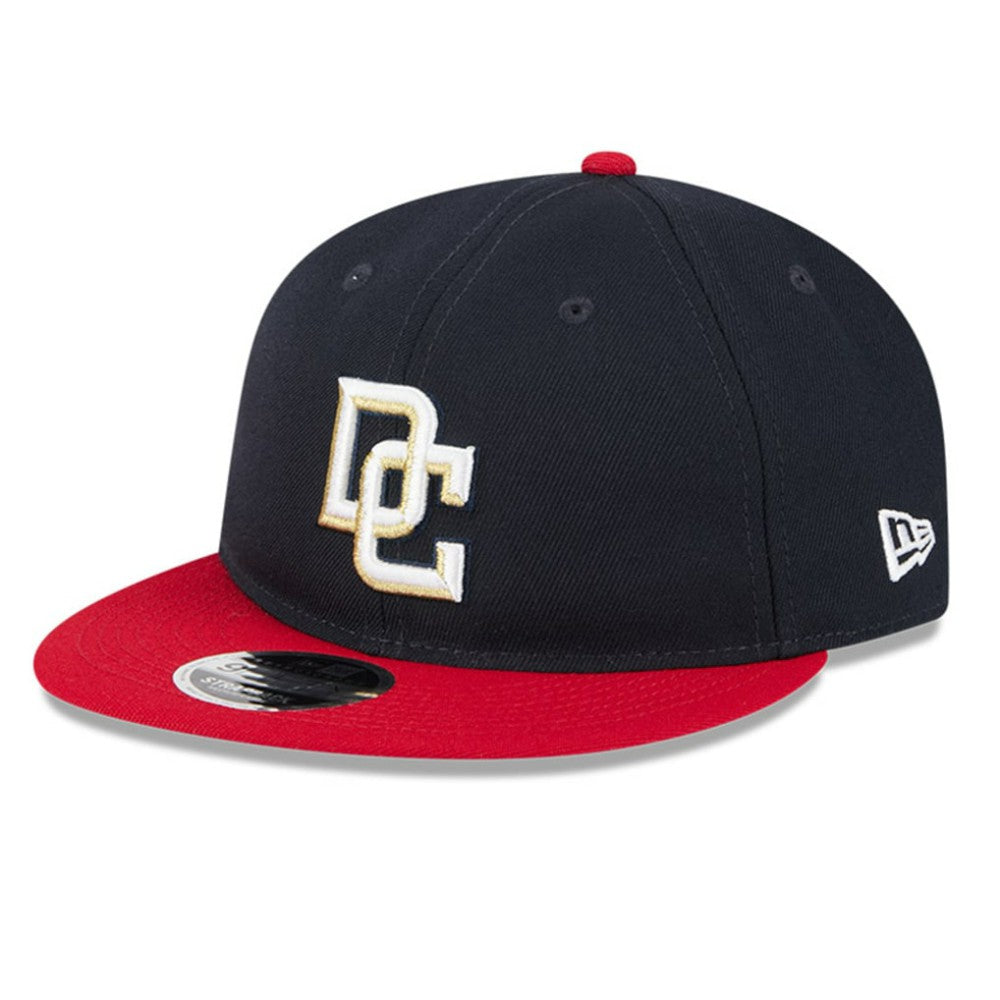 Washington Nationals New Era Baseball Hall of Fame Retro Crown 9FIFTY Adjustable Hat - Navy/Red - New Era on Sale