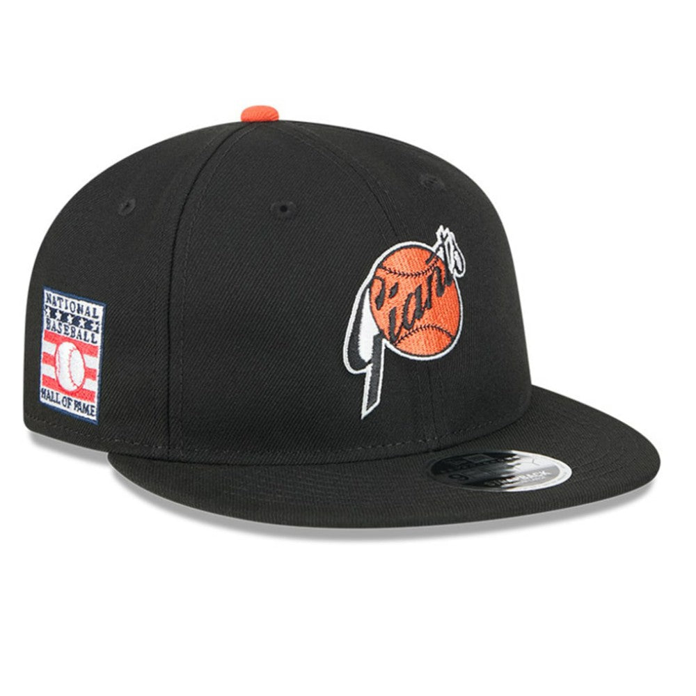 San Francisco Giants New Era Baseball Hall of Fame Retro Crown 9FIFTY Adjustable Hat - Black - New Era on Sale
