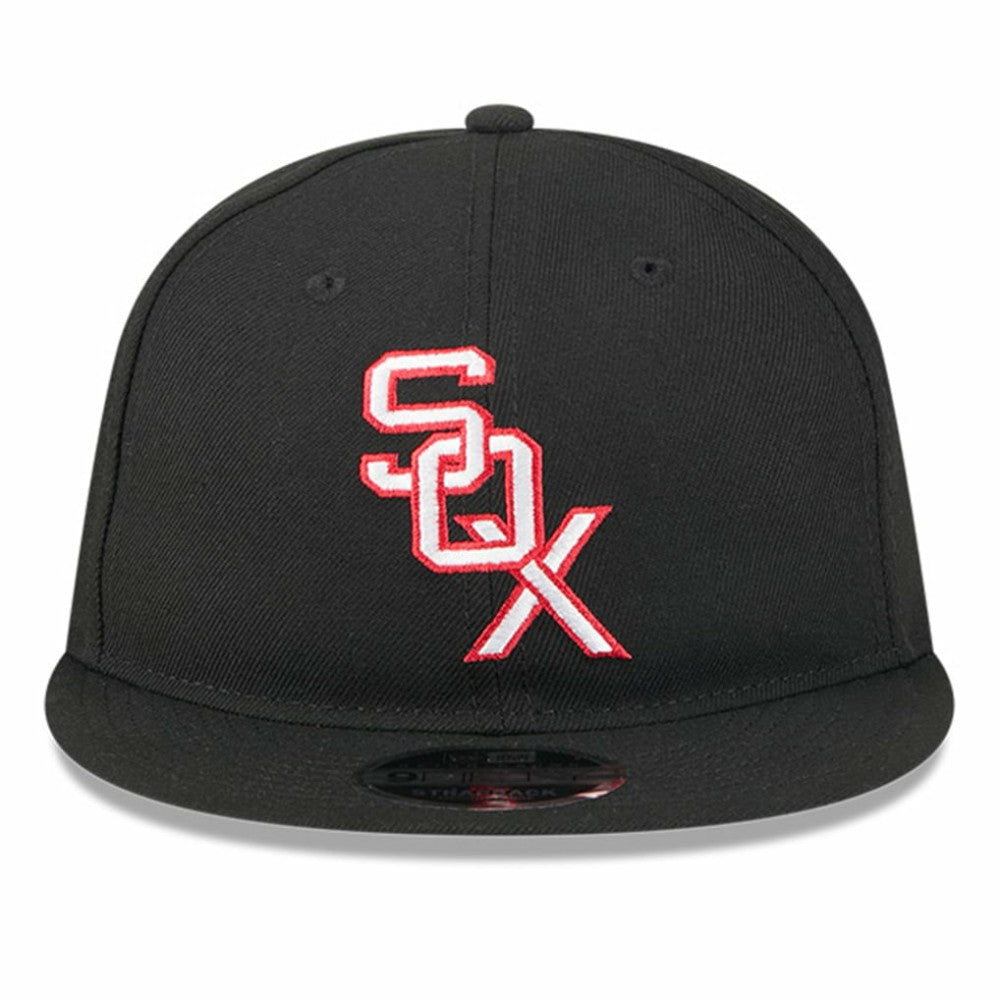 Chicago White Sox New Era Baseball Hall of Fame Retro Crown 9FIFTY Adjustable Hat - Black - New Era Lifestyle