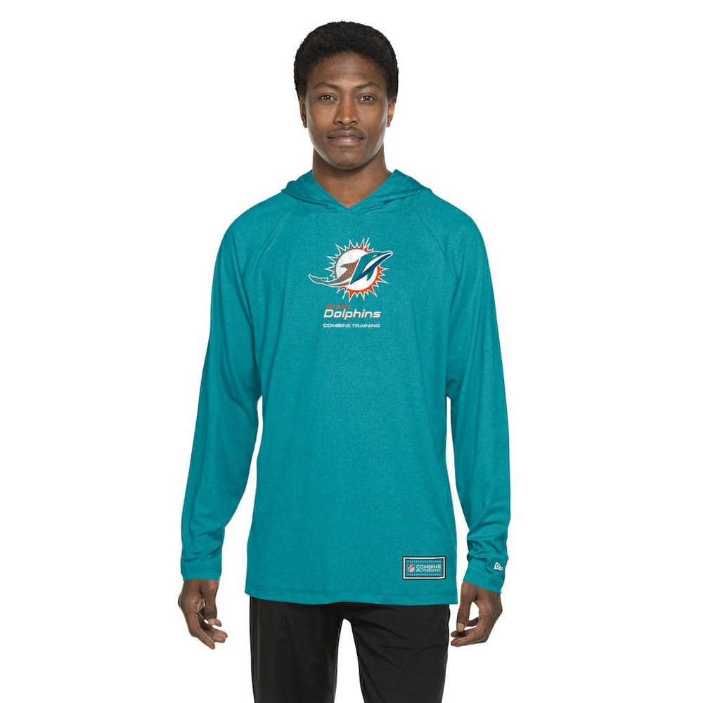 Miami Dolphins New Era Functional Fandom Hoodie Aqua