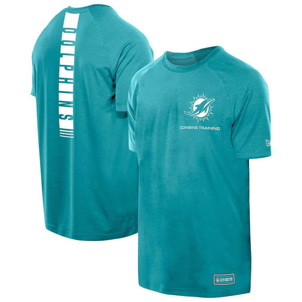 Miami Dolphins New Era Functional Fandom Reflective T-Shirt Aqua
