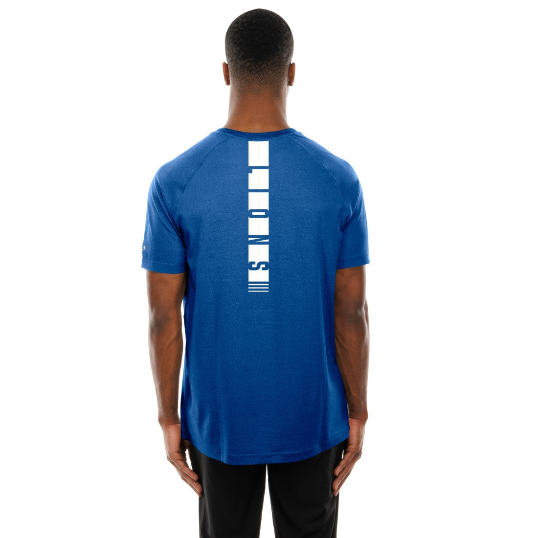 Detroit Lions New Era Functional Fandom Reflective T-Shirt Blue