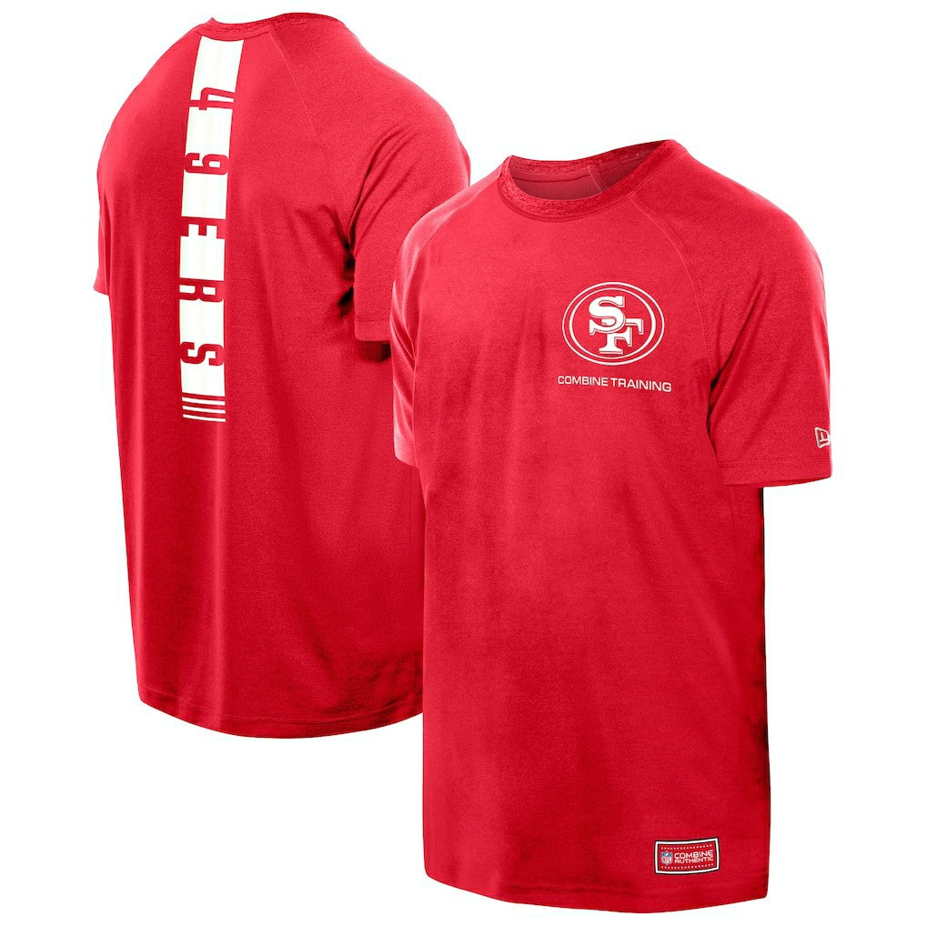 San Francisco 49ers New Era Functional Fandom Reflective T-Shirt Scarlet