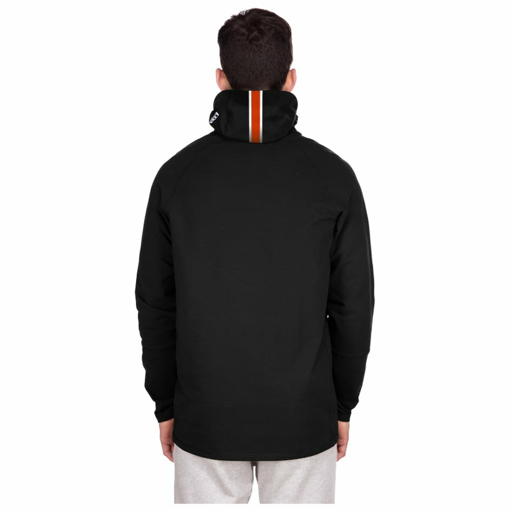 Chicago Bears New Era Functional Fandom Balaclava Helmet Stripe Tri-Blend Hoodie Black