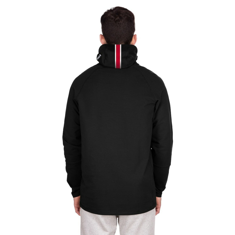 New York Giants New Era Functional Fandom Balaclava Helmet Stripe Tri-Blend Hoodie Black