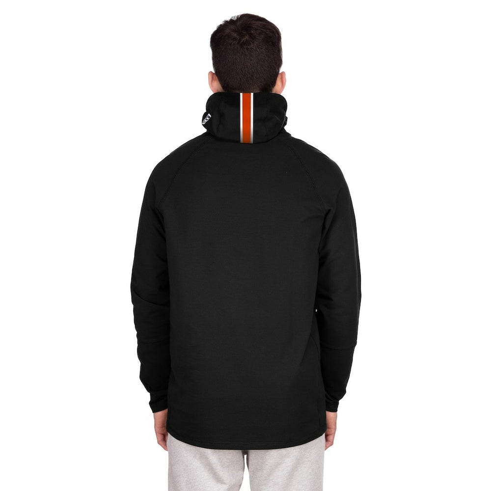Denver Broncos New Era Functional Fandom Balaclava Helmet Stripe Tri-Blend Hoodie Black