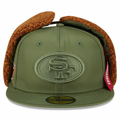 San Francisco 49ers New Era x Alpha Industries Dog Ears 59FIFTY Fitted Hat Olive